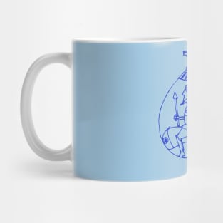 Greek pottery II: riding fishes Mug